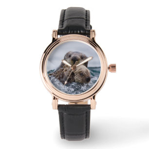 Reloj De Pulsera Animales de bebé más afectados   Otter Baby & Moth
