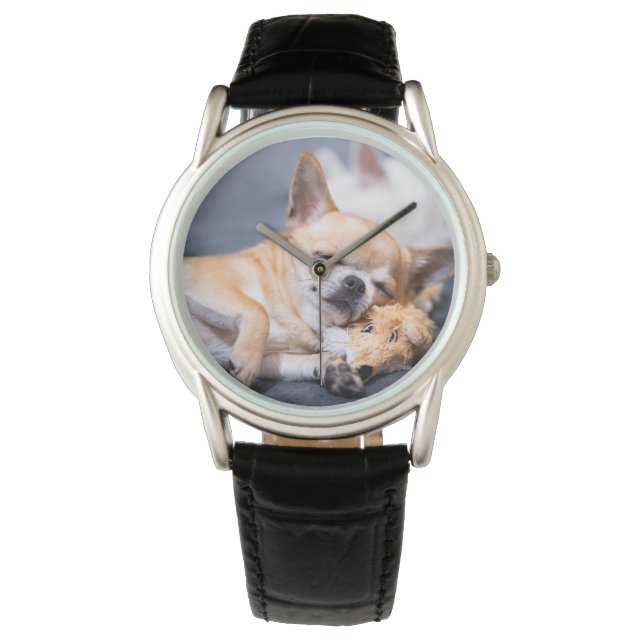 Reloj De Pulsera Animales de bebé más afectados | Perro Chihuahua d (Anverso)