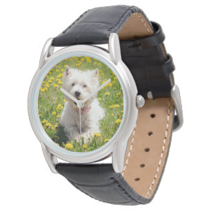 Reloj De Pulsera Animales de bebé más afectados   Perro occidental 