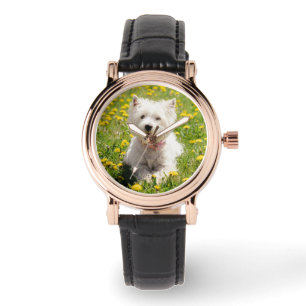 Reloj De Pulsera Animales de bebé más afectados   Perro occidental 
