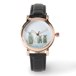 Reloj De Pulsera Animales de bebé más afectados   Tres Jóvenes Osos