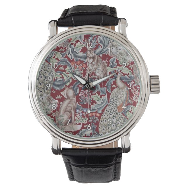 Reloj De Pulsera Animales forestales, William Morris (Anverso)