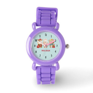 Reloj De Pulsera Animales navidades con atuendos festivos