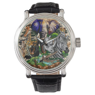 Reloj De Pulsera Animales salvajes de sabana africanos