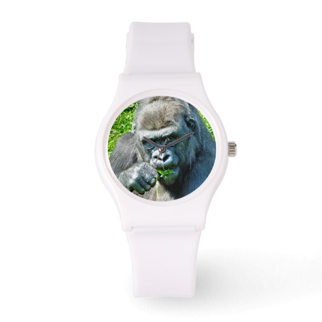 RELOJ DE PULSERA ANIMALES SALVAJES - GORILLAS (Anverso)