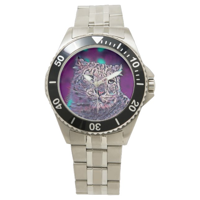 Reloj De Pulsera AnimalMix_Leopard_003 (Anverso)