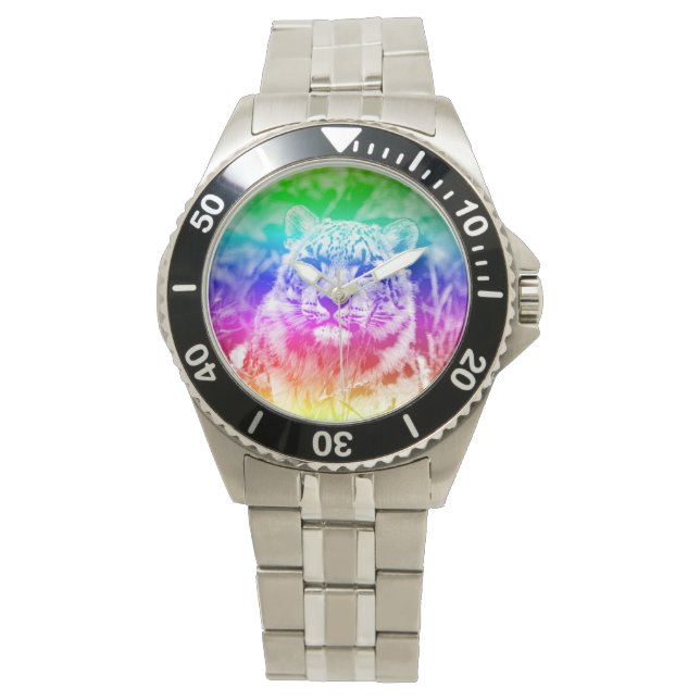 Reloj De Pulsera AnimalMix_Leopard_011 (Anverso)
