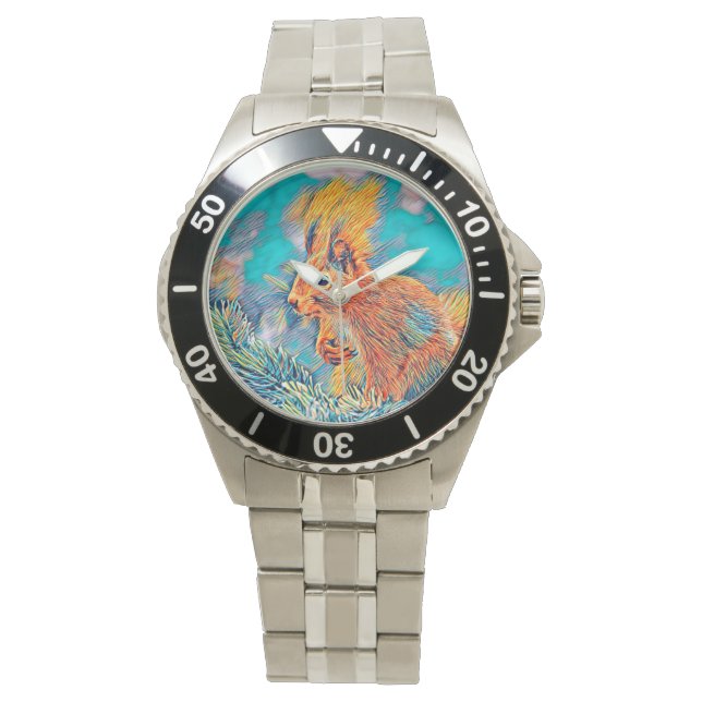 Reloj De Pulsera AnimalMix_Squirrel_001 (Anverso)