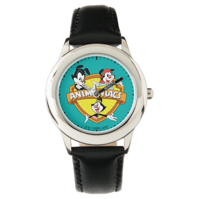 Reloj De Pulsera Animaniacs | Warner Brothers & Sister WB Shield (Anverso)