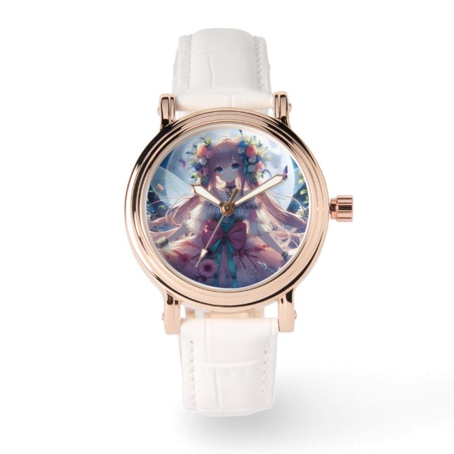 Reloj De Pulsera Anime Chica Flower Moon Fairy (Anverso)
