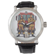 Reloj de pulsera anime de bomberos heroicos y dálm