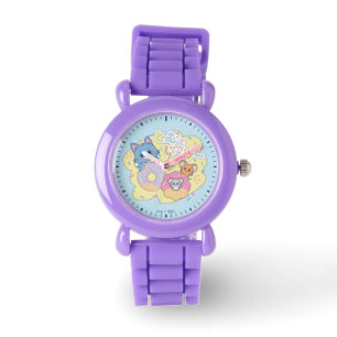Reloj De Pulsera Anime Donut se ilumina con Tom, Jerry y Tuffy