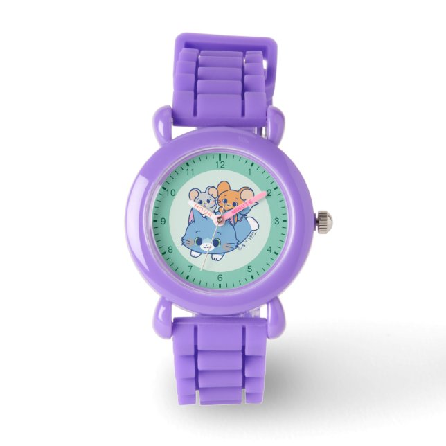 Reloj De Pulsera Anime Tom, Jerry y Tuffy (Anverso)