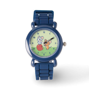Reloj De Pulsera Anime Tuffy y Jerry Apple Rolling