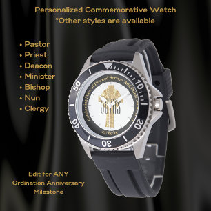 Reloj De Pulsera Aniversario de la Ordenación de Regalos de Sacerdo