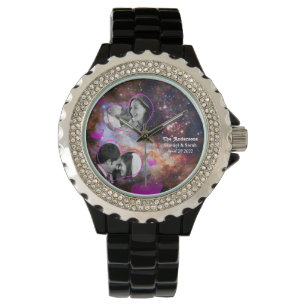 Reloj De Pulsera Aniversario de las Estrellas de Galaxy, Collage de