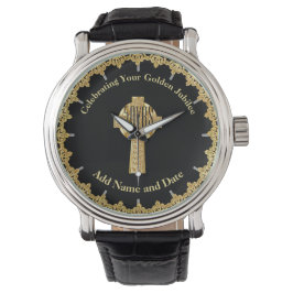 Reloj De Pulsera Aniversario del Sacerdote GOLDEN JUBILEE - EDITAR