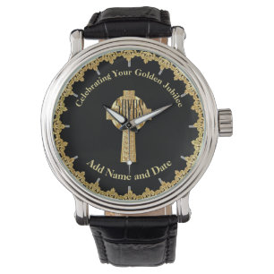 Reloj De Pulsera Aniversario del Sacerdote GOLDEN JUBILEE - EDITAR 