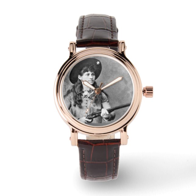 RELOJ DE PULSERA ANNIE OAKLEY CON GUN LADIES WRIST WATCH (Anverso)