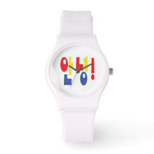 Reloj De Pulsera ¡Annyeong! Hi/Hello 안 녕 idioma hangul coreano