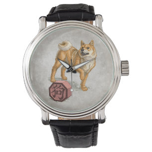Reloj De Pulsera Año del arte zodiaco chino del perro