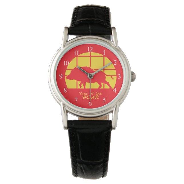 Reloj De Pulsera Año del Boar (Anverso)