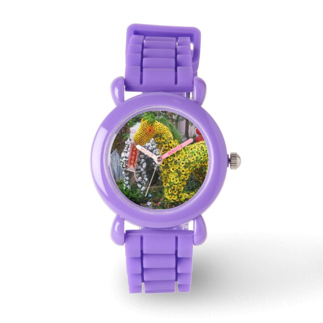 Reloj De Pulsera Año del caballo | 春 節 馬... Topiario chino de flore (Anverso)