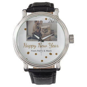 Reloj De Pulsera Año Nuevo feliz El padre único agrega el nombre de