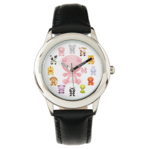 Reloj De Pulsera Año zodiaco chino del cerdo