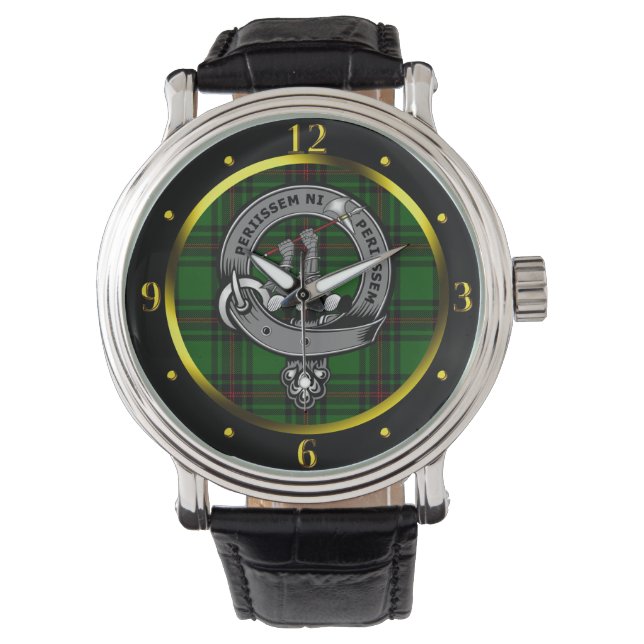 Reloj De Pulsera Anstruther Clan Badge & Tartán (Anverso)