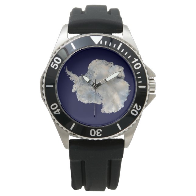 Reloj De Pulsera Antártida (Mármol Azul de la NASA) (Anverso)