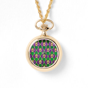 Reloj De Pulsera Antecedentes de joyas Mardi Gras
