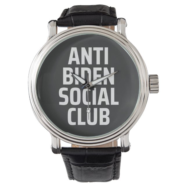 Reloj De Pulsera Anti Biden Social Club (Anverso)