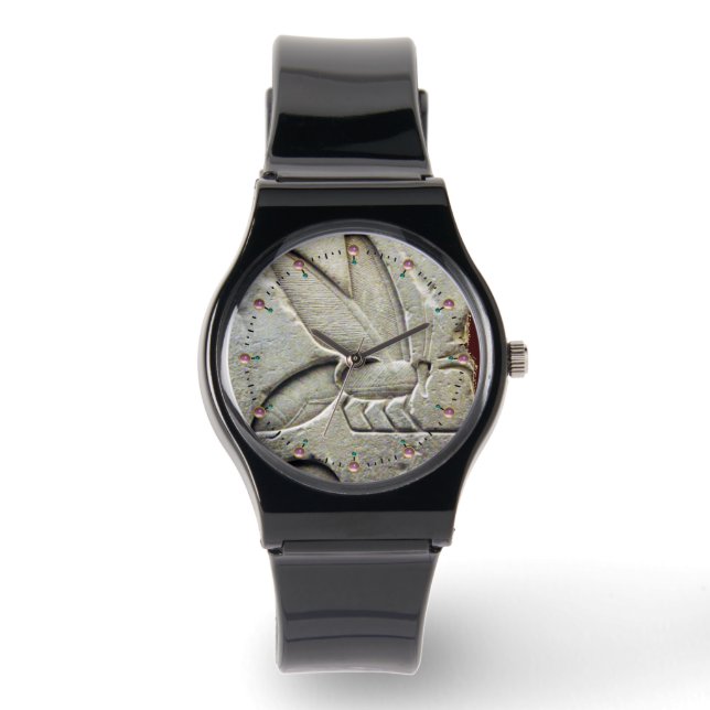 RELOJ DE PULSERA ANTIGUA BLANCA NEGRA EGIPCIA HONEY BEE BEEKEEPER (Anverso)