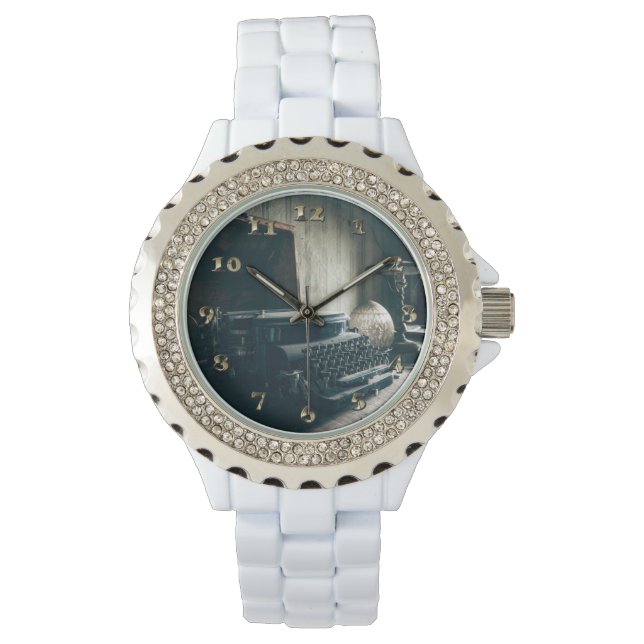 Reloj De Pulsera Antigua máquina de escribir (Anverso)