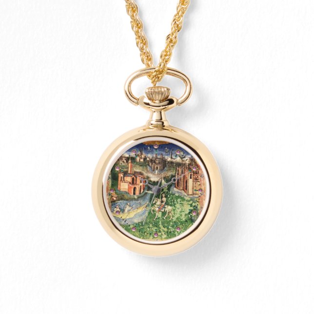 RELOJ DE PULSERA ANTIGUA RENAISSANCE TAROTS 21 / EL MUNDO