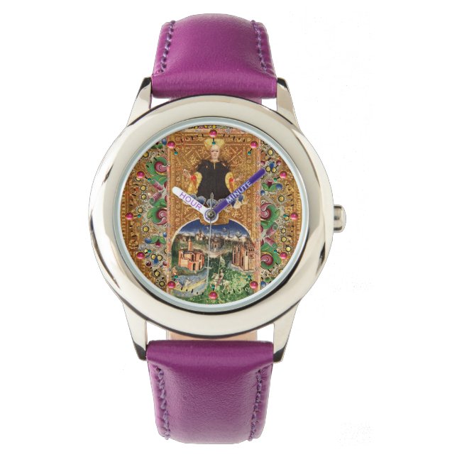 RELOJ DE PULSERA ANTIGUA RENAISSANCE TAROTS / EL MUNDO (Anverso)