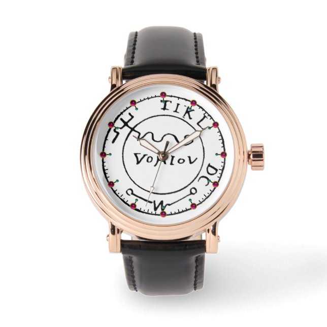 Reloj De Pulsera ANTIGUA TALISMAN / PIRATES TREASING MAP Ruby Gem (Anverso)