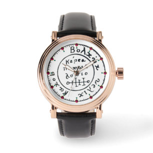 Reloj De Pulsera ANTIGUA TALISMAN / PIRATES TREASING MAP Ruby Gem
