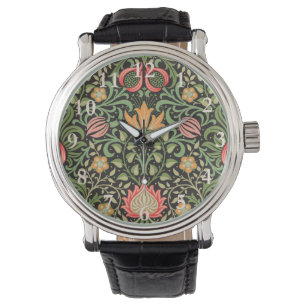 Reloj De Pulsera Antigüedad floral persa William Morris