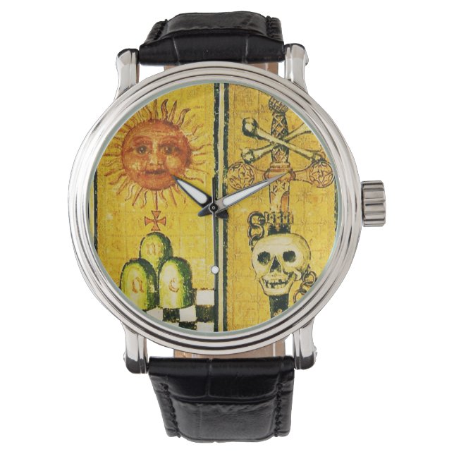 RELOJ DE PULSERA ANTIGUO RENAISSANCE TAROTS /EL SOL, LA PAZ DE LOS  (Anverso)