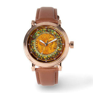 RELOJ DE PULSERA ANTIQUE GOLD FLORENTINE FORINT