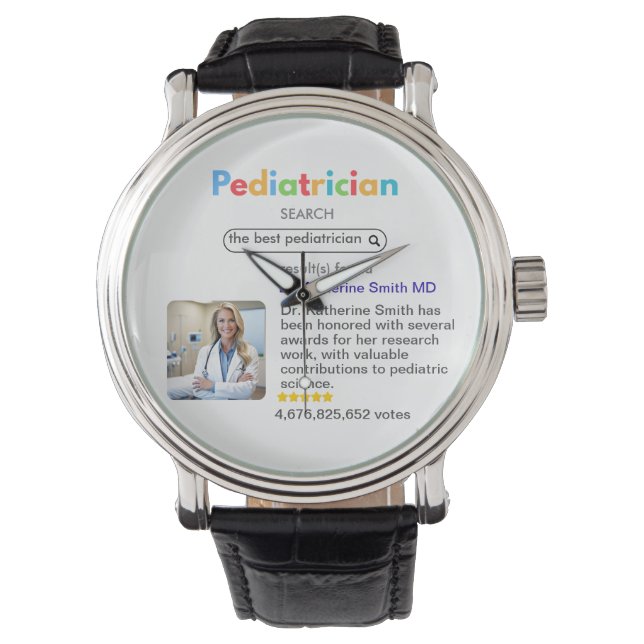 Reloj De Pulsera Antistress pediatrician result Google search votes (Anverso)