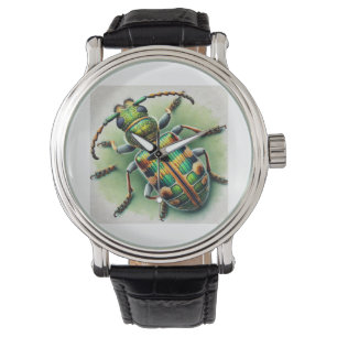 Reloj De Pulsera Antlike flower beetle 121024IREF207 - Watercolor