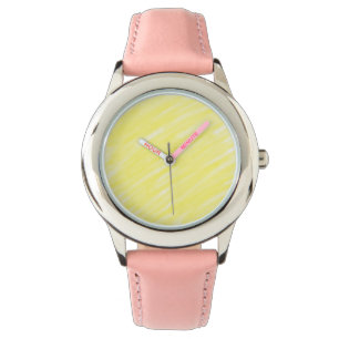 Reloj De Pulsera anuncio simple minimalista de color sólido amarill
