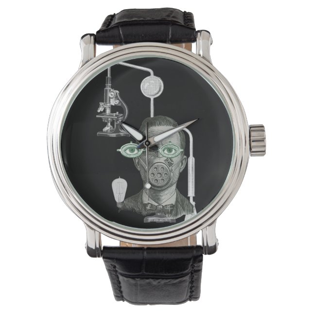 Reloj De Pulsera ANUNCIOS DE LA CIENCIA DE Mad Scientist MAJOR SCIE (Anverso)