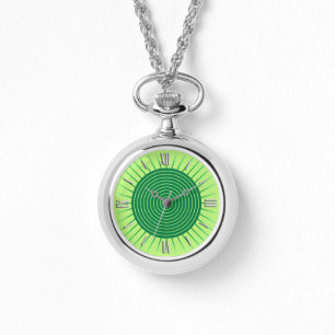 Reloj De Pulsera Aparición geométrica moderna: verde esmeralda y ca