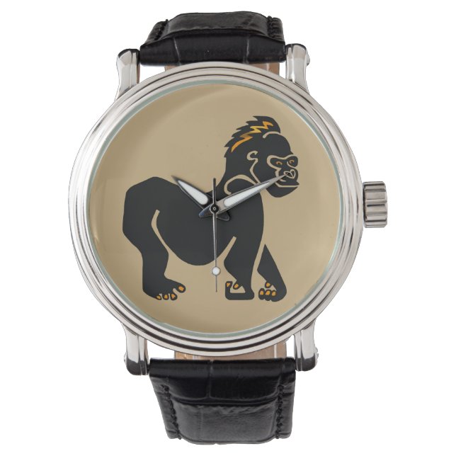 Reloj De Pulsera Ape - Montaña GORILLA - Primado - Vida silvestre (Anverso)