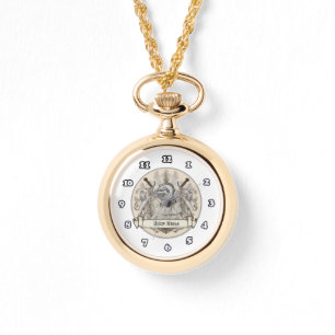 Reloj De Pulsera Apellido de Sepia Knight Shield