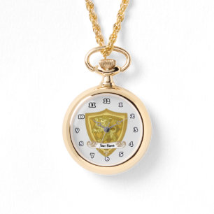 Reloj De Pulsera Apellido del escudo de leones